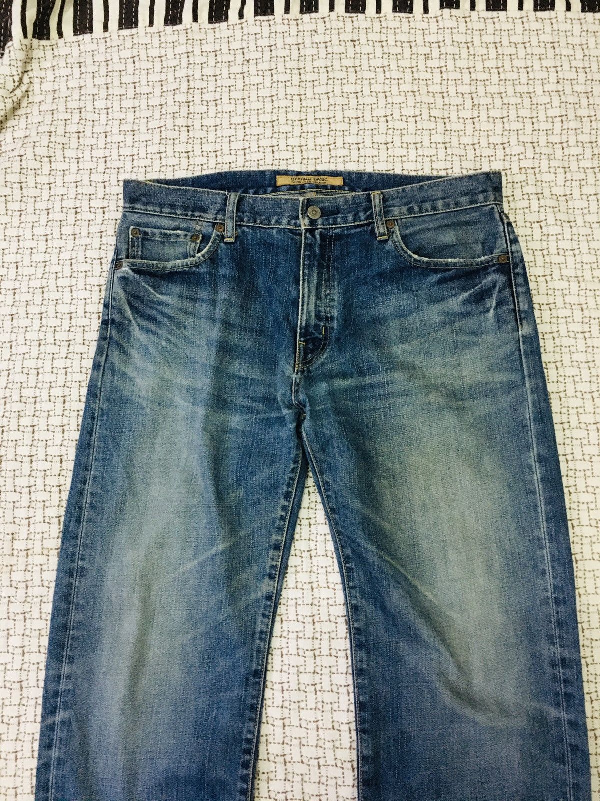 Japanese Brand × Uniqlo Uniqlo Regular Fit Straight Jeans (16) Size US 35 - 15 Thumbnail