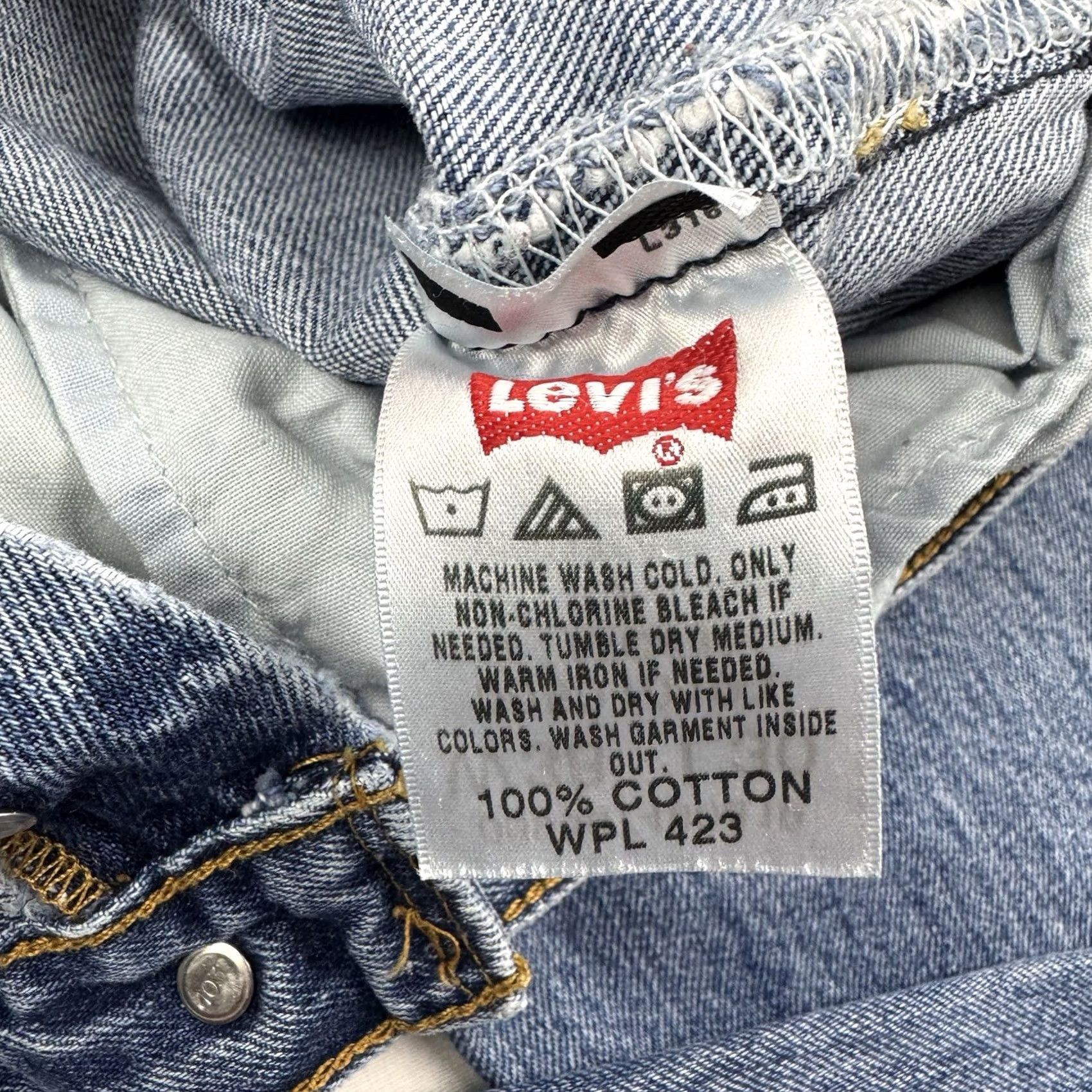 Levi's VINTAGE Levi's 501 Jeans Adult 38x30 Blue Button Fly Straight Leg Classic Denim Pants Mens Size US 38 / EU 54 - 5 Thumbnail