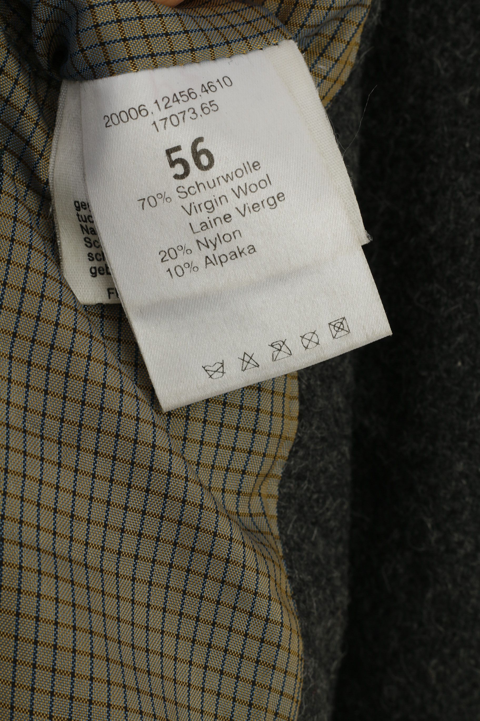 Vintage Lodenfrey Men 56 Blazer Wool Grey Vintage Tyrol 2123 Size 46R - 7 Thumbnail