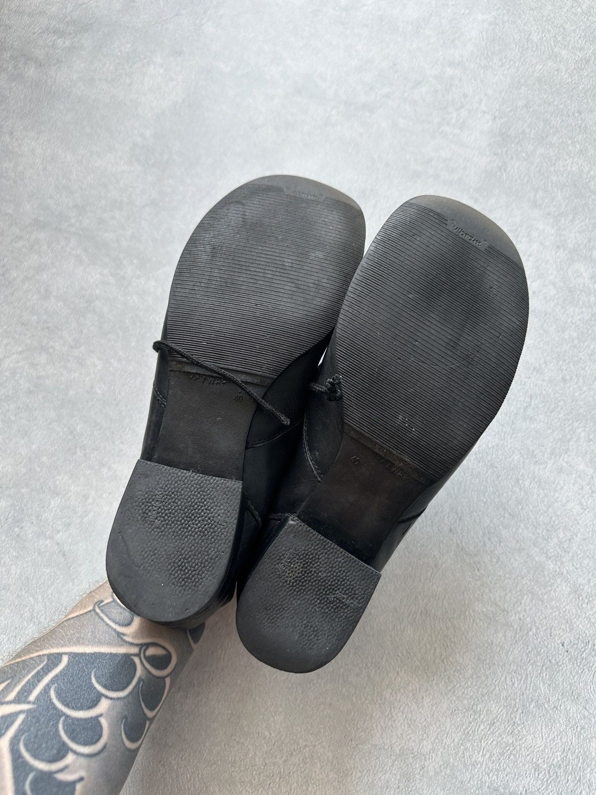 Japanese Brand Avant Garde Japanese Style Leather Shoes Asymmetrical Heels Size US 7.5 / EU 40-41 - 13 Thumbnail