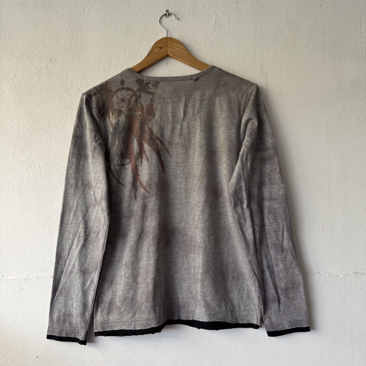 Japanese Brand 2000s in the attic ox bone feather lgb ifsix long sleeve Size US L / EU 52-54 / 3 - 8 Thumbnail