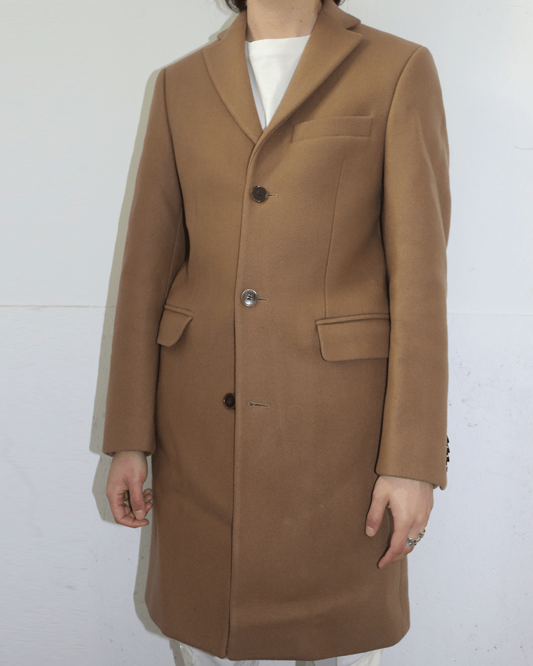 Acne Studios Acne Studios Single-Breasted Wool Coat Camel Size US S / EU 44-46 / 1 - 4 Thumbnail