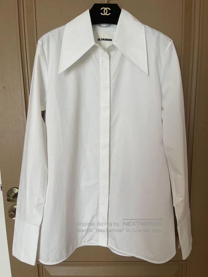Jil Sander Jil Sander size 34 Solid color shirt with lapels Size US S / EU 44-46 / 1 - 3 Thumbnail
