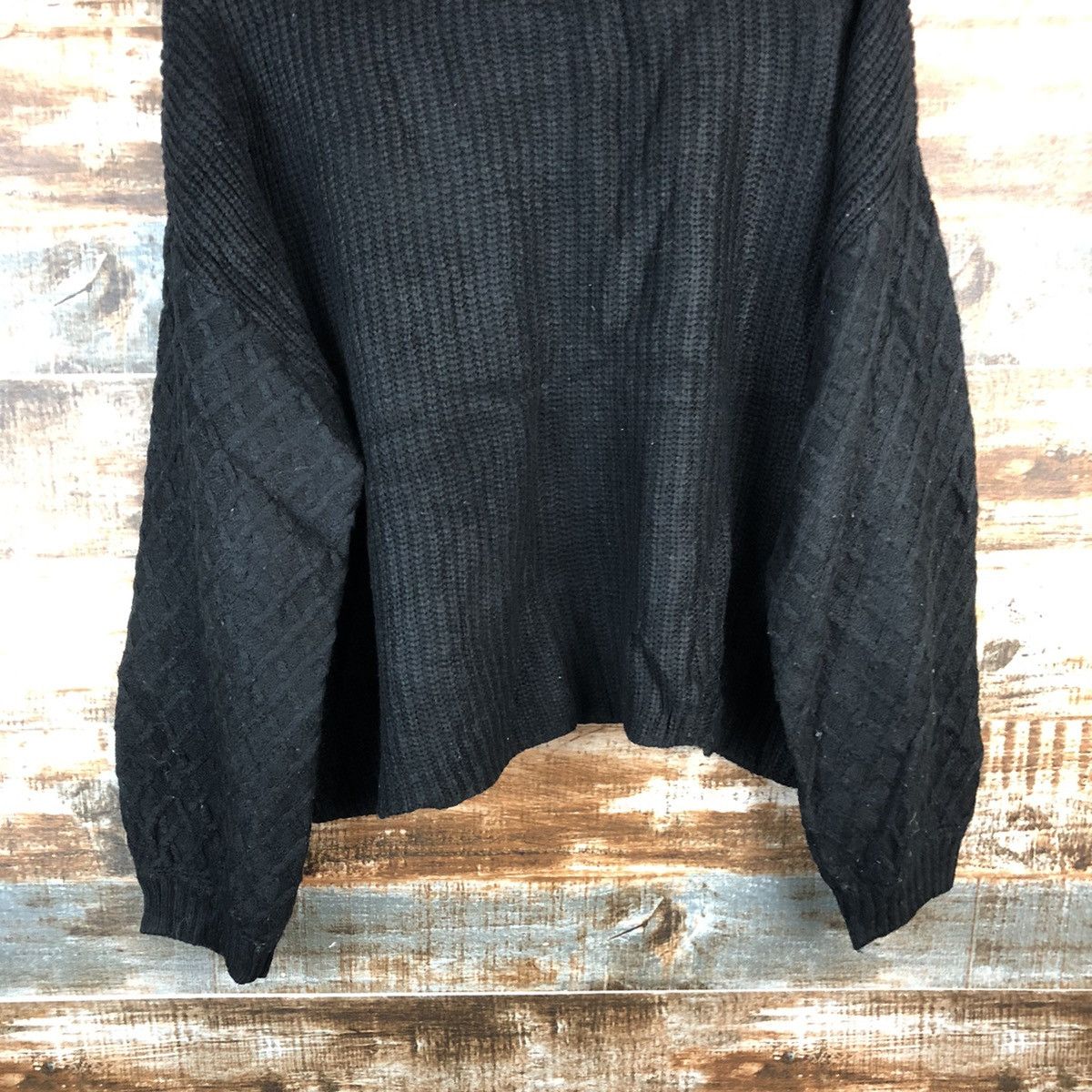 Japanese Brand DL Day Cassin Favor Black Knitwear #C596 Size L / US 10 / IT 46 - 14 Thumbnail