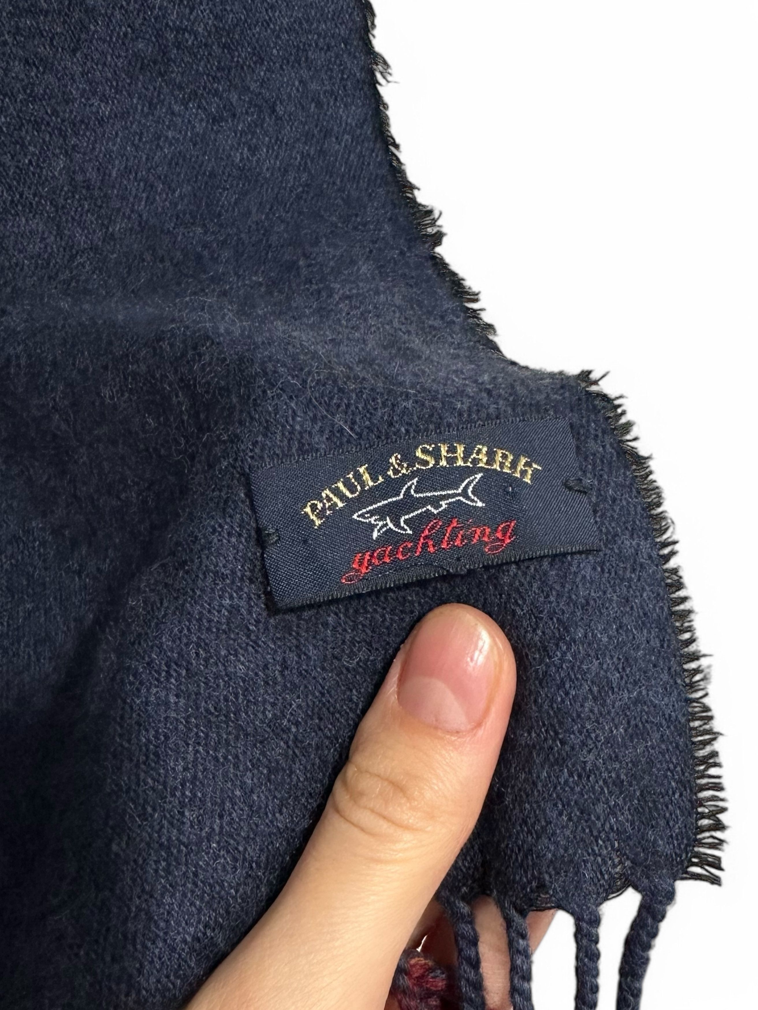Paul & Shark Paul & Shark Wool & Cashmere Two Sided Large Scarf 180cm Size ONE SIZE - 3 Thumbnail