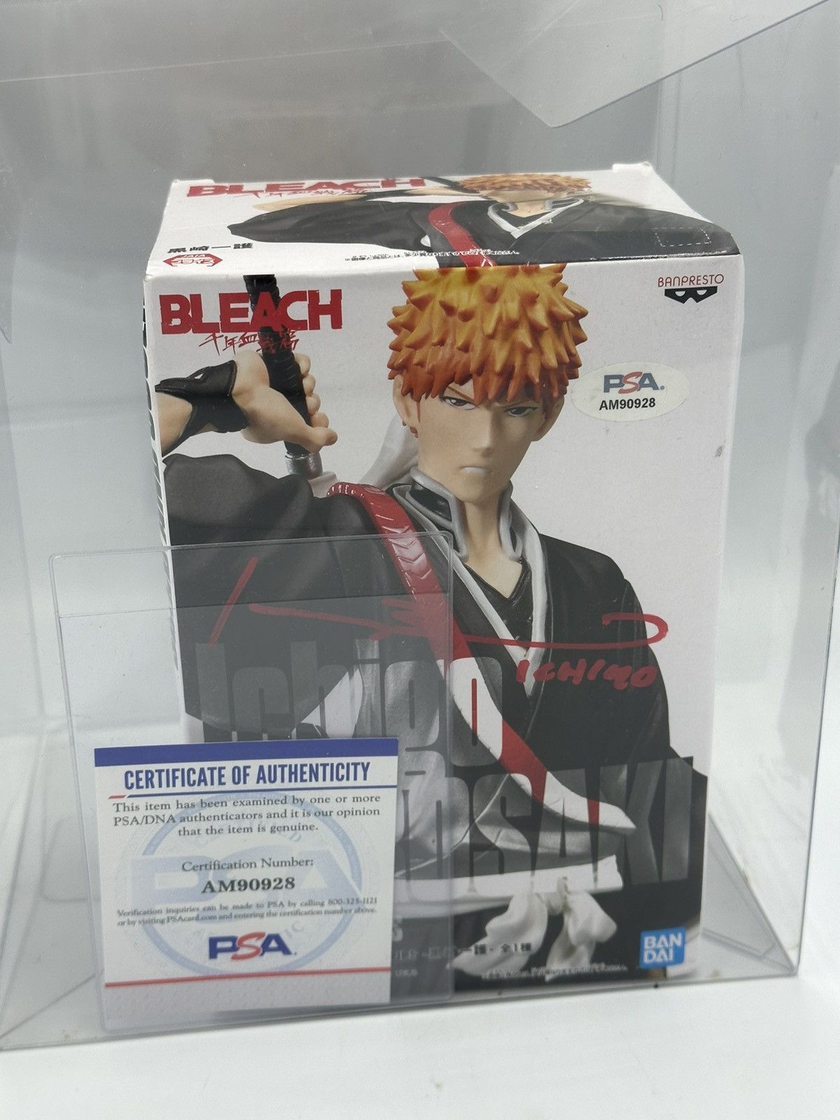 Bleach Bleach figure Ichigo Kurosaki SS Signed by Johnny Yong Bosch Size ONE SIZE - 2 Thumbnail