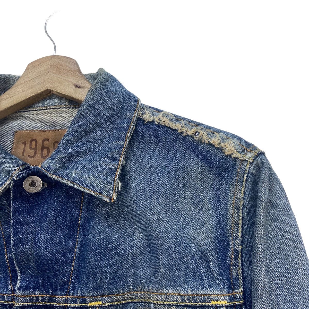 Gap × Vintage Made in Italy Gap Trucker Distressed Western Jacket Size US XS / EU 42 / 0 - 9 Thumbnail