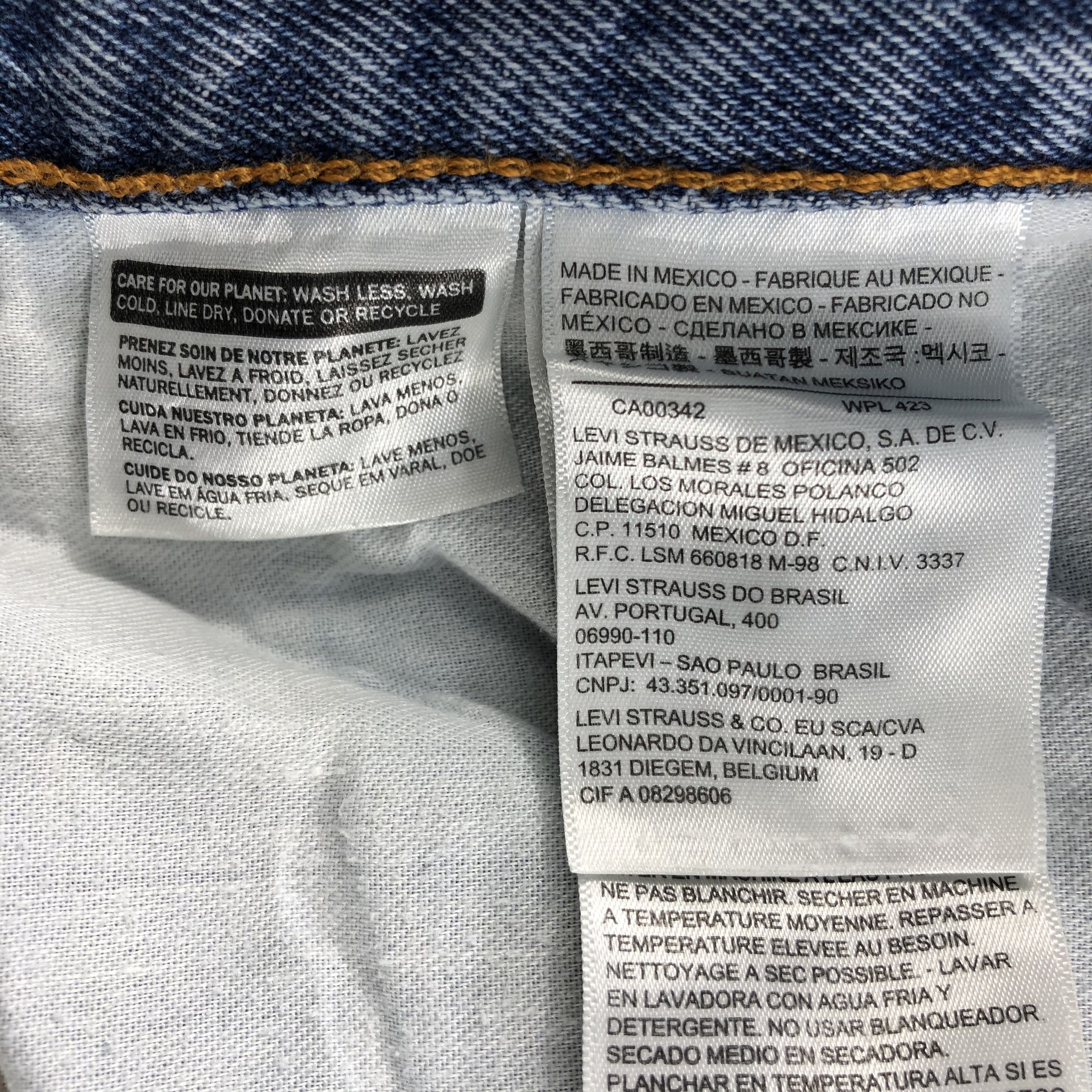 Levi's Vintage Light Wash Levis 505 Jeans-J1510 Size US 37 - 14 Thumbnail
