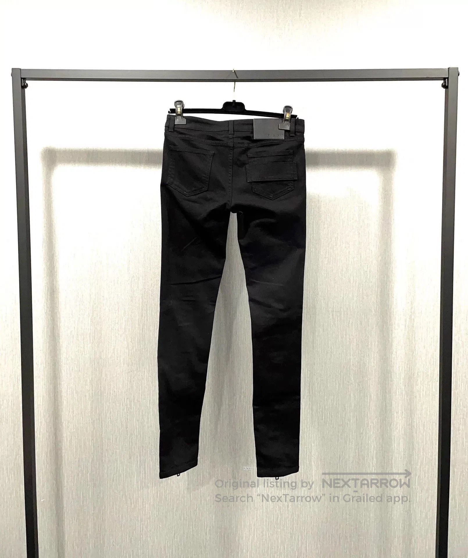 Givenchy GIVENCHY Black Zipper Design Skinny Jeans. Size US 38 / EU 54 - 2 Thumbnail