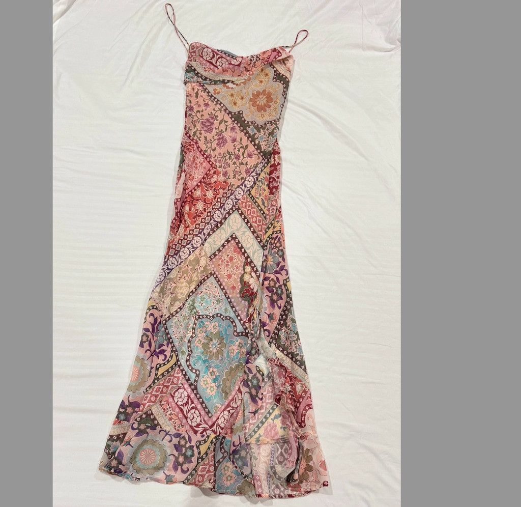 Zara Zara Patchwork printed slip dress Size L Size L / US 10 / IT 46 - 3 Thumbnail