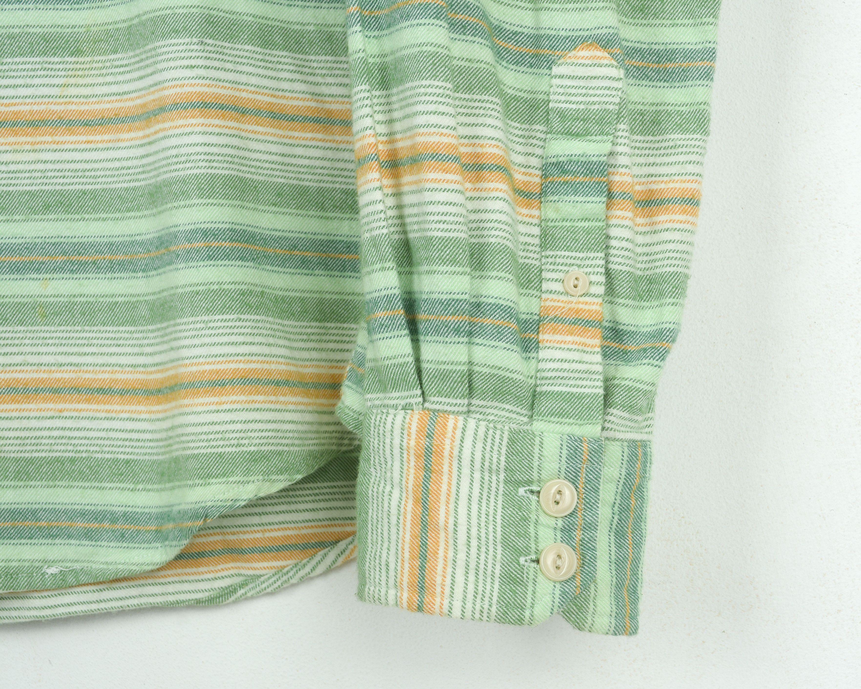 Other POCO LOCO Cotton Shirt Flannel Striped Green Button Up Size US M / EU 48-50 / 2 - 3 Thumbnail