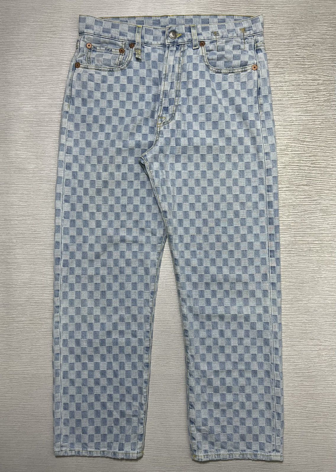 R13 R13 - S/S 22’ - Checkerboard Boyfriend Jeans Size US 27 - 1 Thumbnail