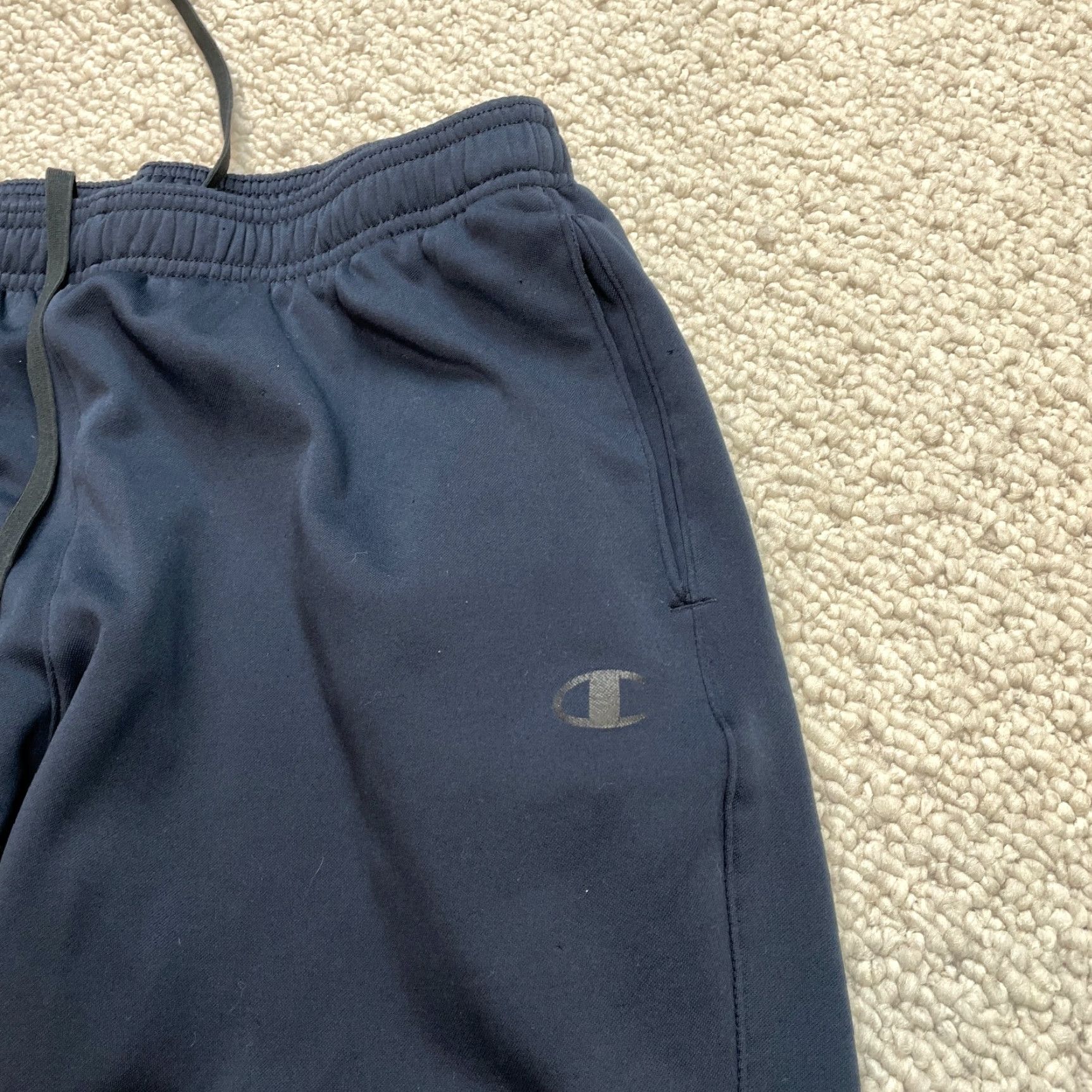 Champion Champion Sweatpants Womens Large Navy Blue Ankle Zip Pockets 30x28.5 Size 36" / US 14 / IT 50 - 6 Thumbnail