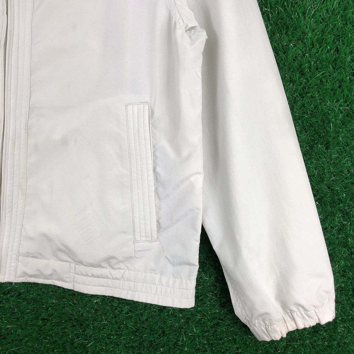 Japanese Brand × Vintage Vintage 90's First Down Zipper Nylon Light Jacket Size US L / EU 52-54 / 3 - 3 Thumbnail