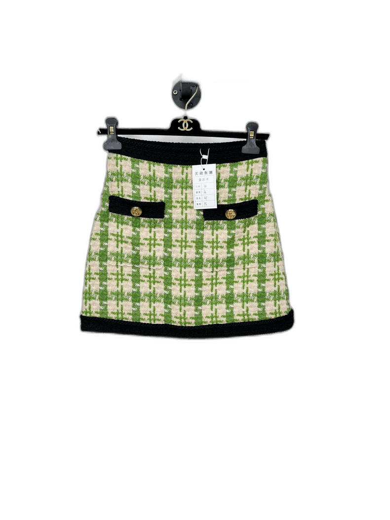 Gucci Gucci Woven Plaid Mini Skirt Size 36" / US 14 / IT 50 - 1 Thumbnail