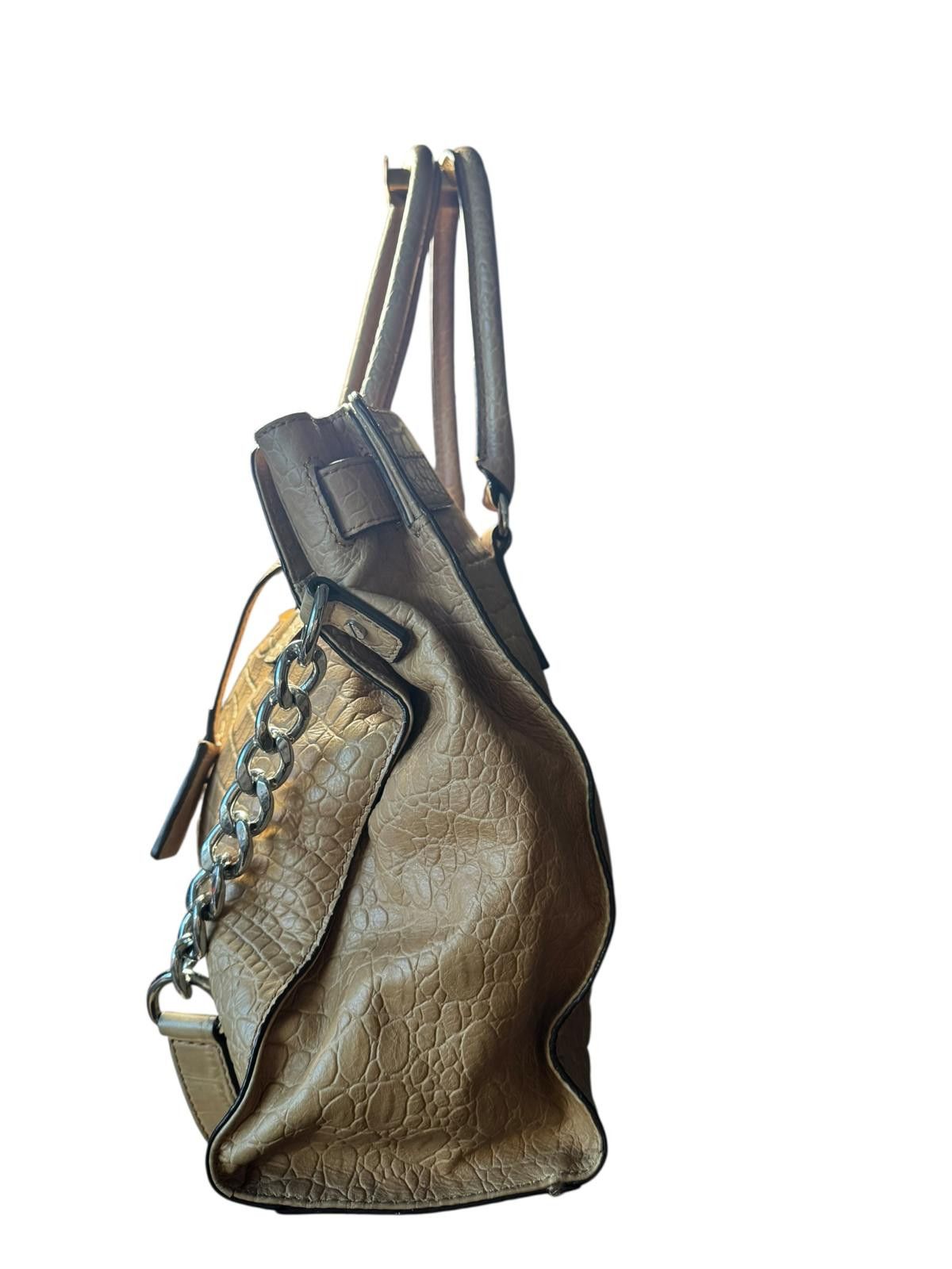 MICHAEL Michael Kors Taupe Croc-Embossed Handbag
