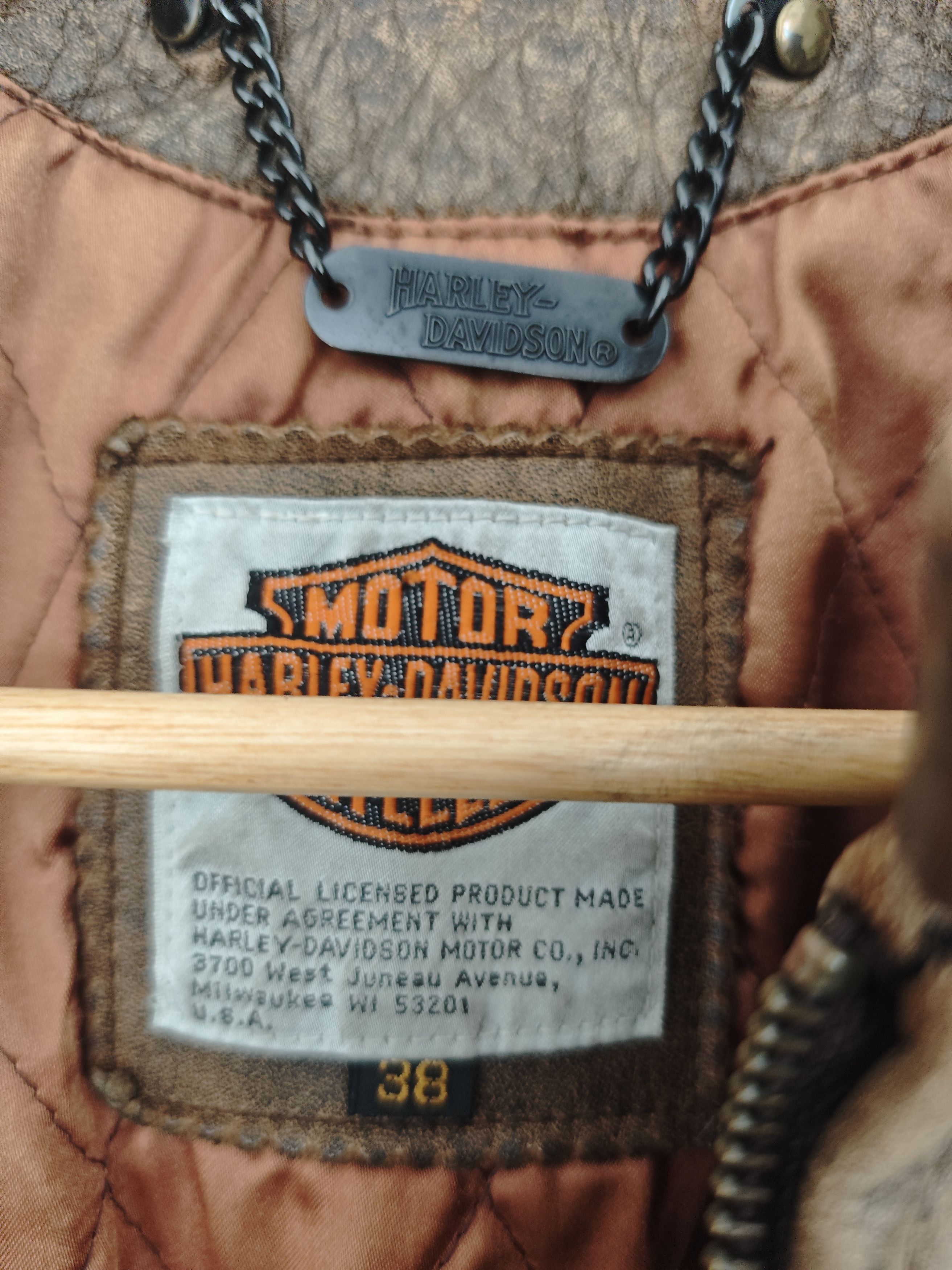 Harley Davidson Harley Davidson Cowhide Leather Single Rider Jacket patina Size US M / EU 48-50 / 2 - 12 Thumbnail