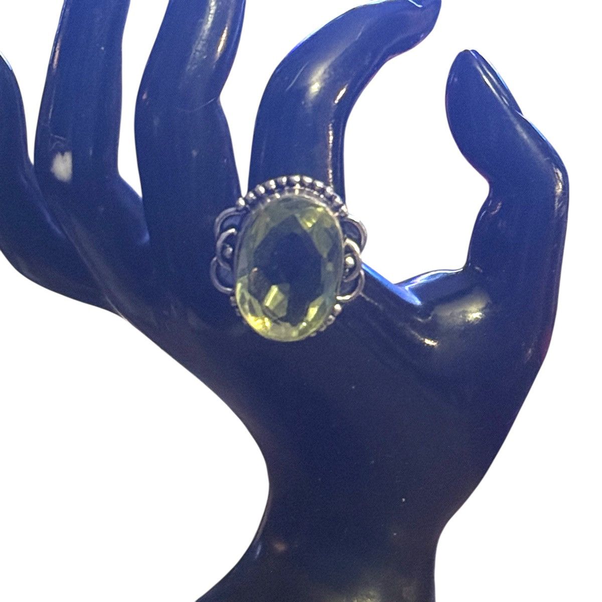 Other 925 sterling silver large lemon quartz statement ring Size ONE SIZE - 2 Thumbnail