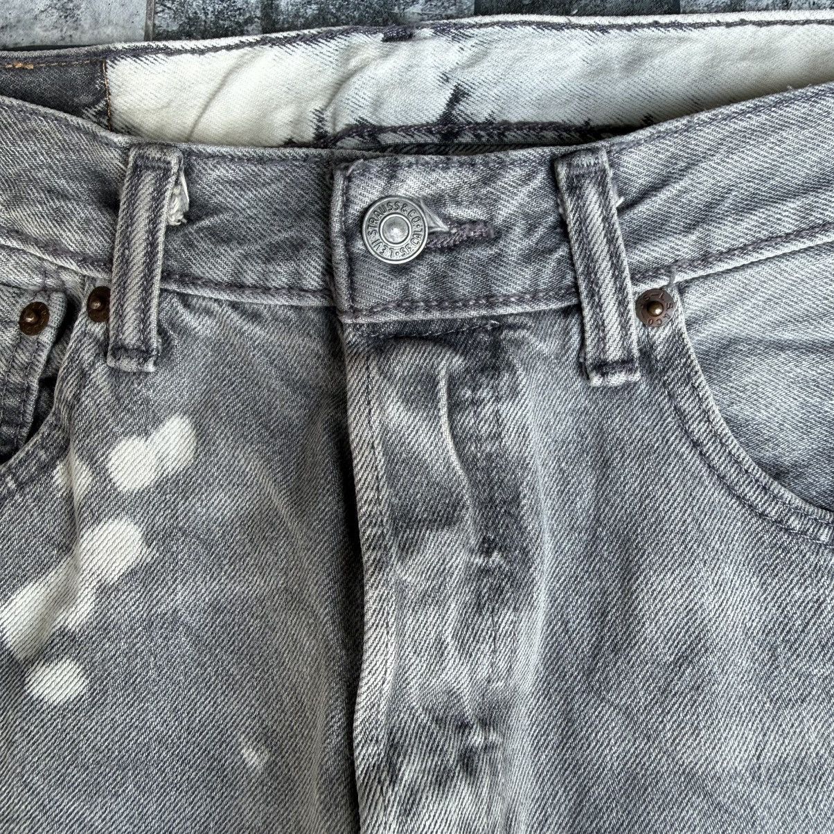 Levi's Levi's 501 Button Fly Faded Black Denim Jean Pants W30 Size US 30 / EU 46 - 5 Thumbnail
