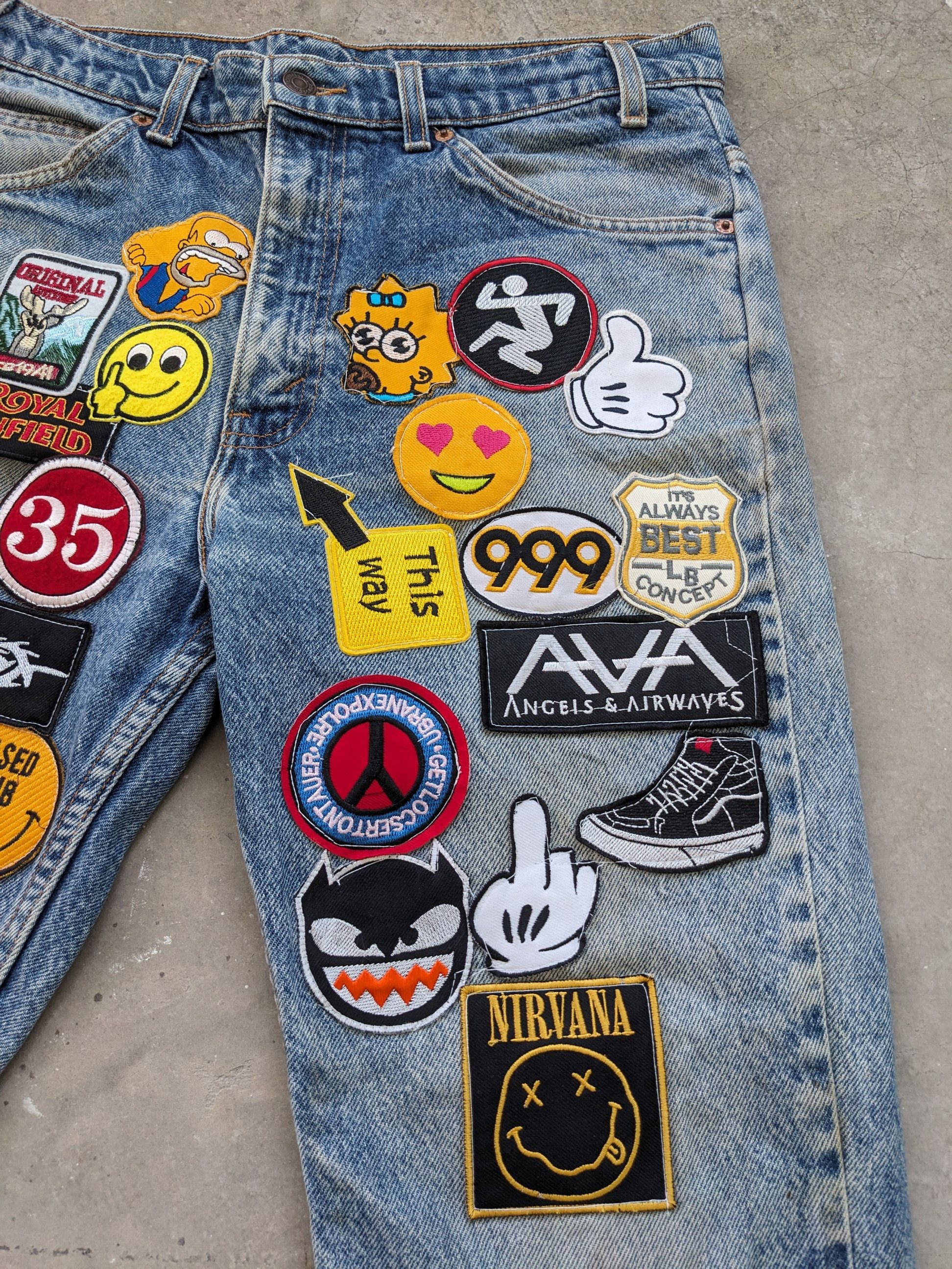 Levi's × Levi's Vintage Clothing × Vintage Vintage Levis Bootcut 517 Flare Jeans Patches Size US 31 - 5 Thumbnail