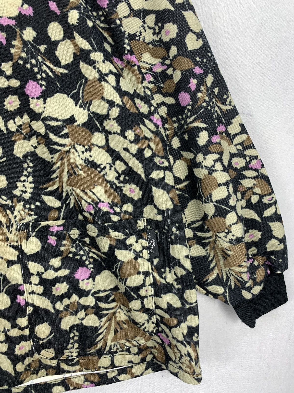 Designer Sofia Valentino Floral Pullover Sweater Size L / US 10 / IT 46 - 5 Thumbnail