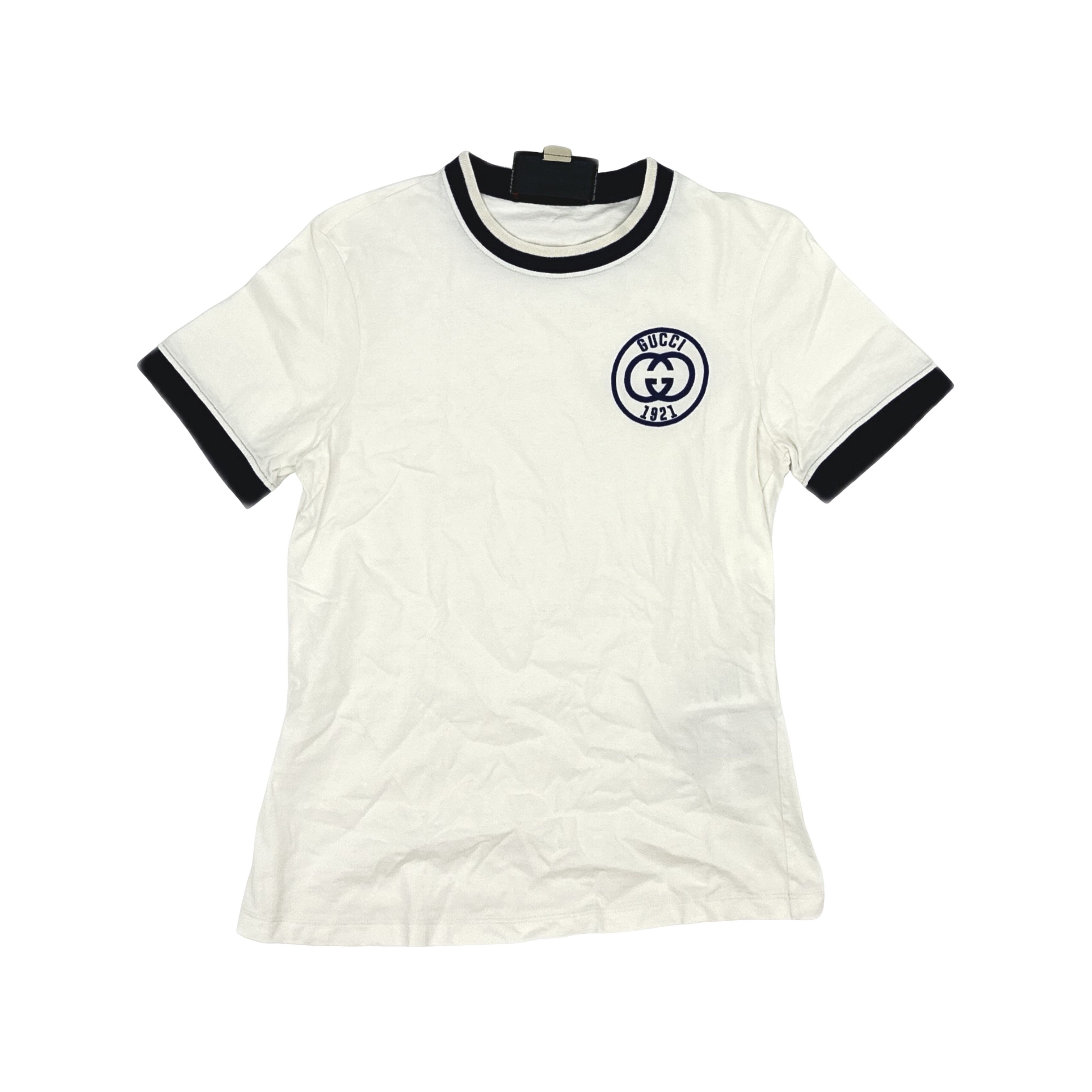 Gucci Gucci Interlocking G Logo Ringer T-Shirt Size M Size M / US 6-8 / IT 42-44 - 1 Thumbnail