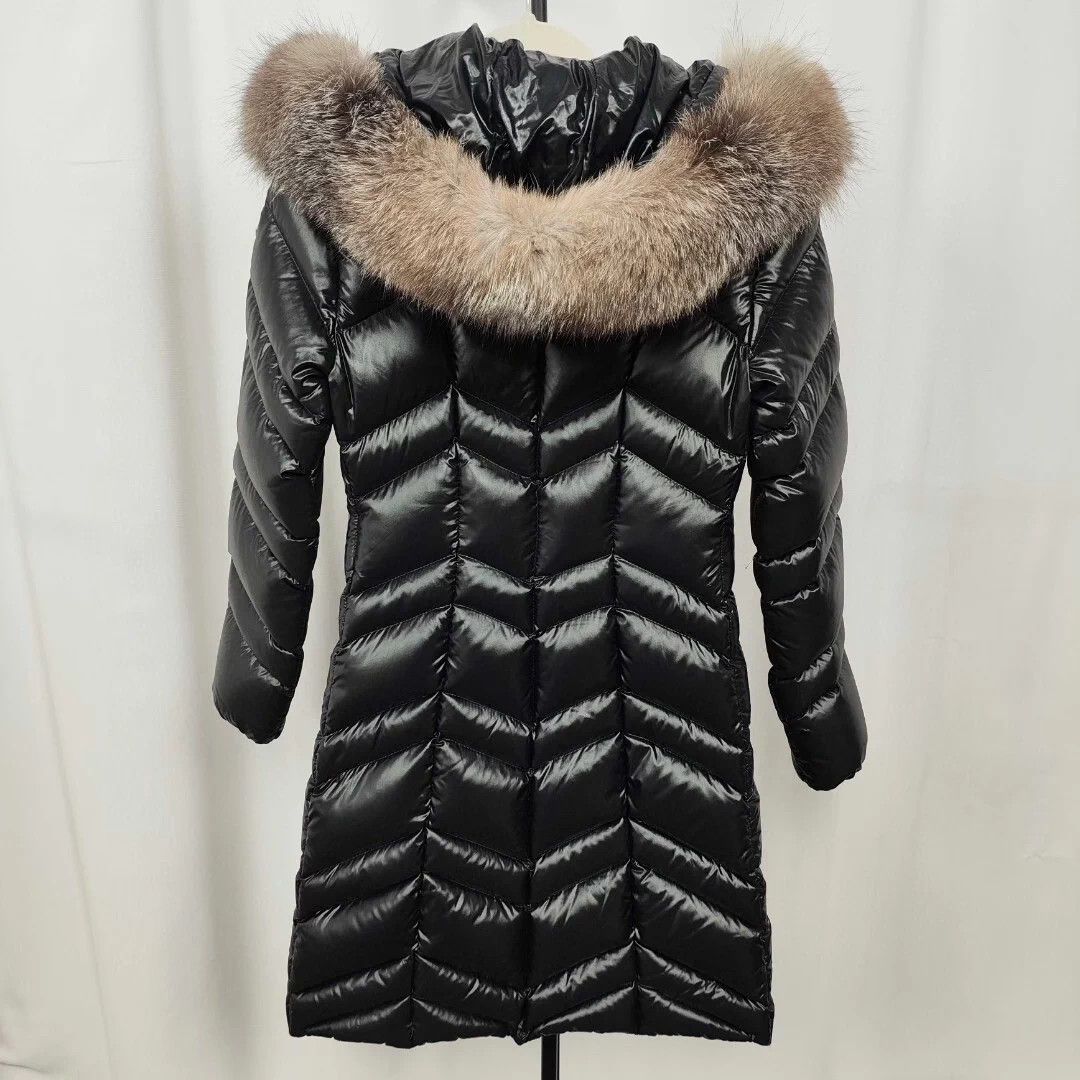 Moncler Moncler mid-length down coat black US0 Size XS / US 0-2 / IT 36-38 - 2 Thumbnail