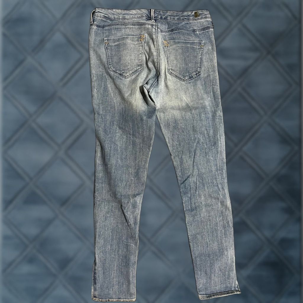 H&M H&M Skinny Jeans 30 Ankle Zip Low Waist Blue Cotton Blend Womens Regular 30in Inseam 29in Vintage No Size 30" / US 8 / IT 44 - 1 Thumbnail