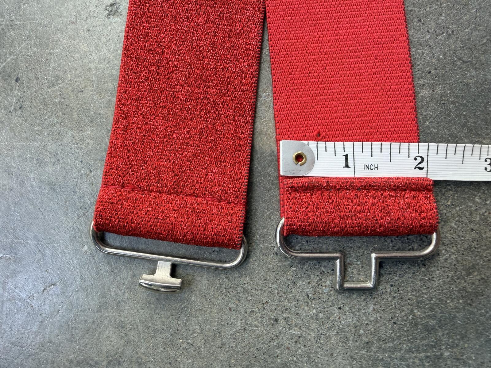Other Vintage Red Stretch Belt Wide 80s Statement Belt Size ONE SIZE - 4 Thumbnail
