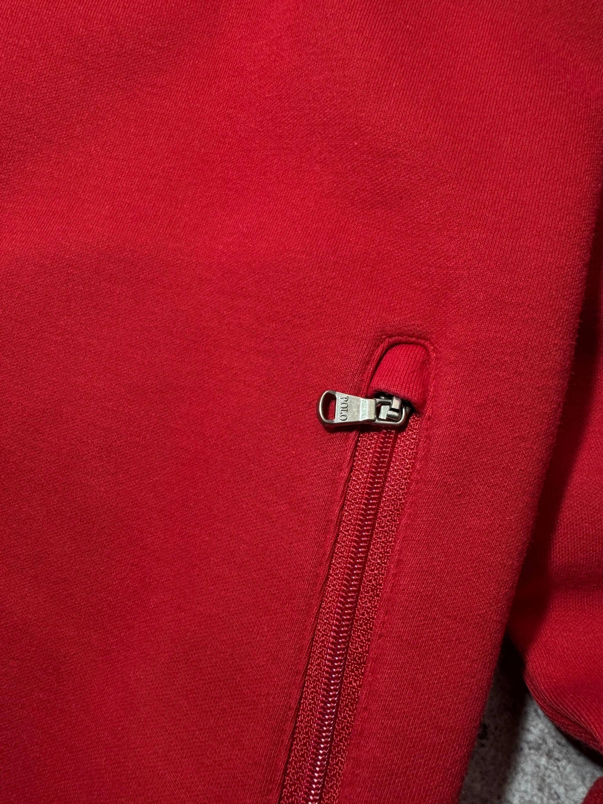 Polo Ralph Lauren Polo Ralph Lauren Vintage Red Zipped Sweatshirt USA Flag Size US L / EU 52-54 / 3 - 6 Thumbnail