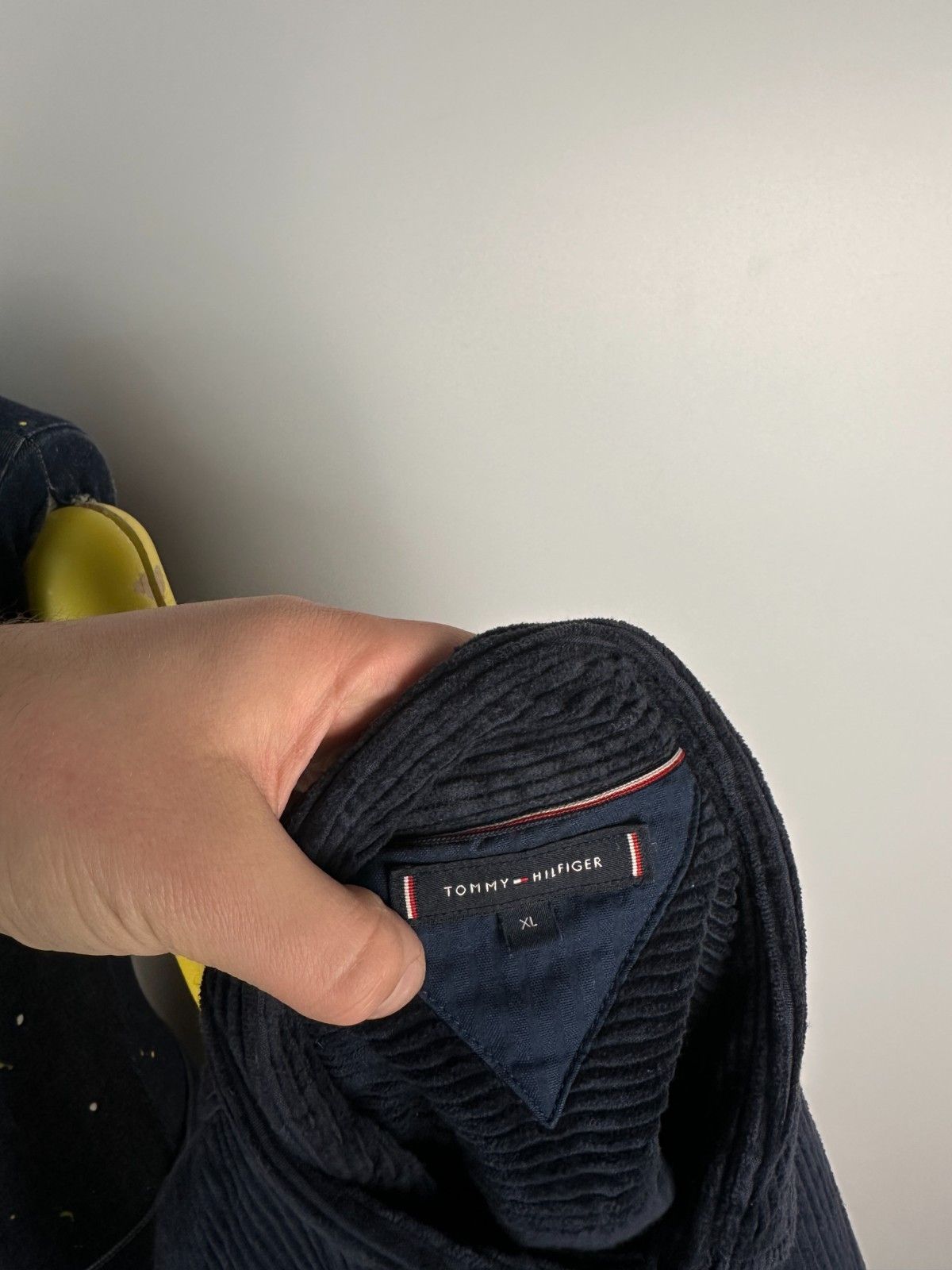 Tommy Hilfiger Tommy Hilfiger Rubberised logo Corduroy Overshirt Blue XL Size US XL / EU 56 / 4 - 8 Thumbnail