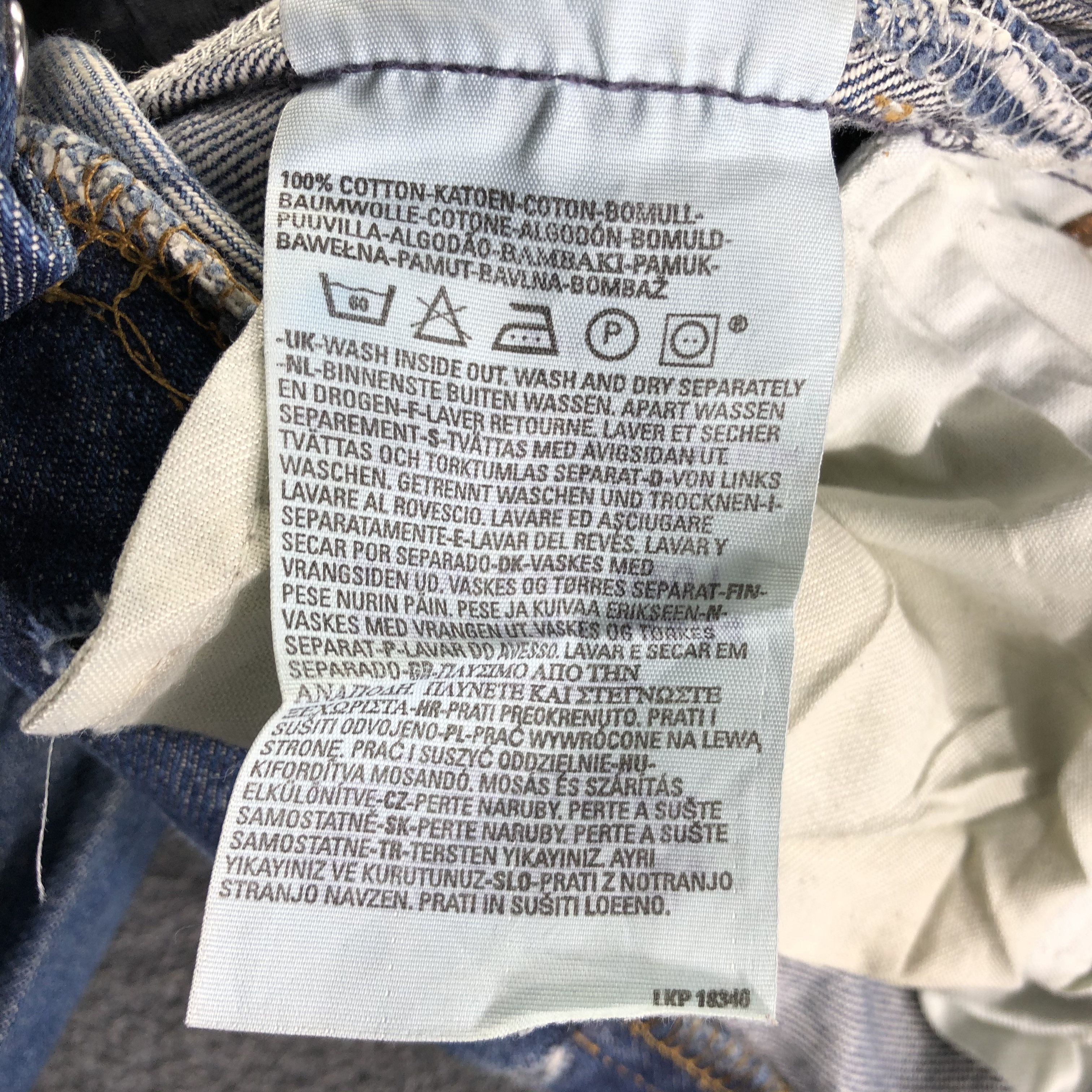 Levi's Vintage Blue Wash Levis 501 Jeans-J3564 Size US 34 / EU 50 - 11 Thumbnail