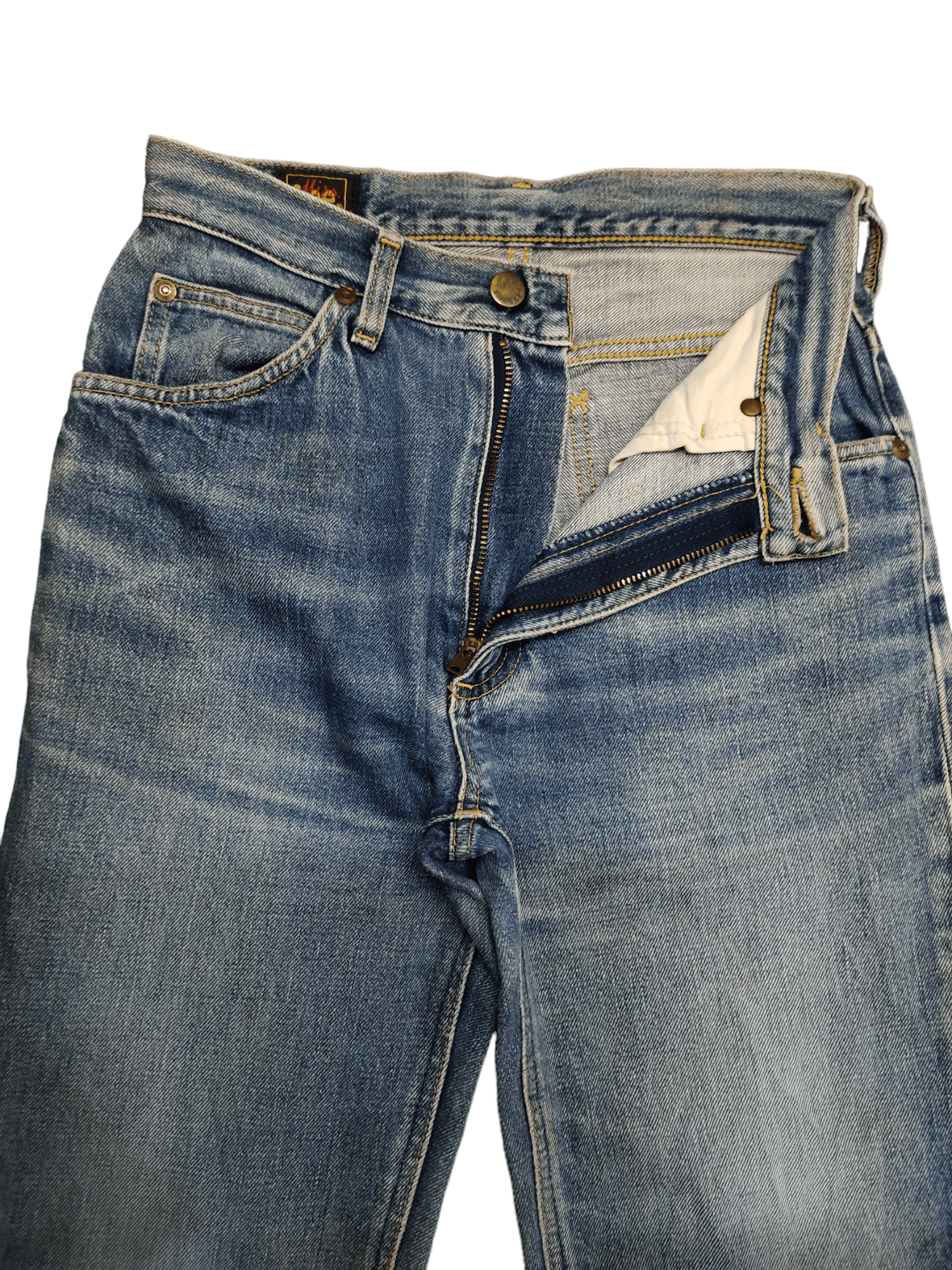 If Six Was Nine Flare Jeans Miss Lee Rider Clawmark Distress Denim Bootcut Size 26" / US 2 / IT 38 - 10 Thumbnail