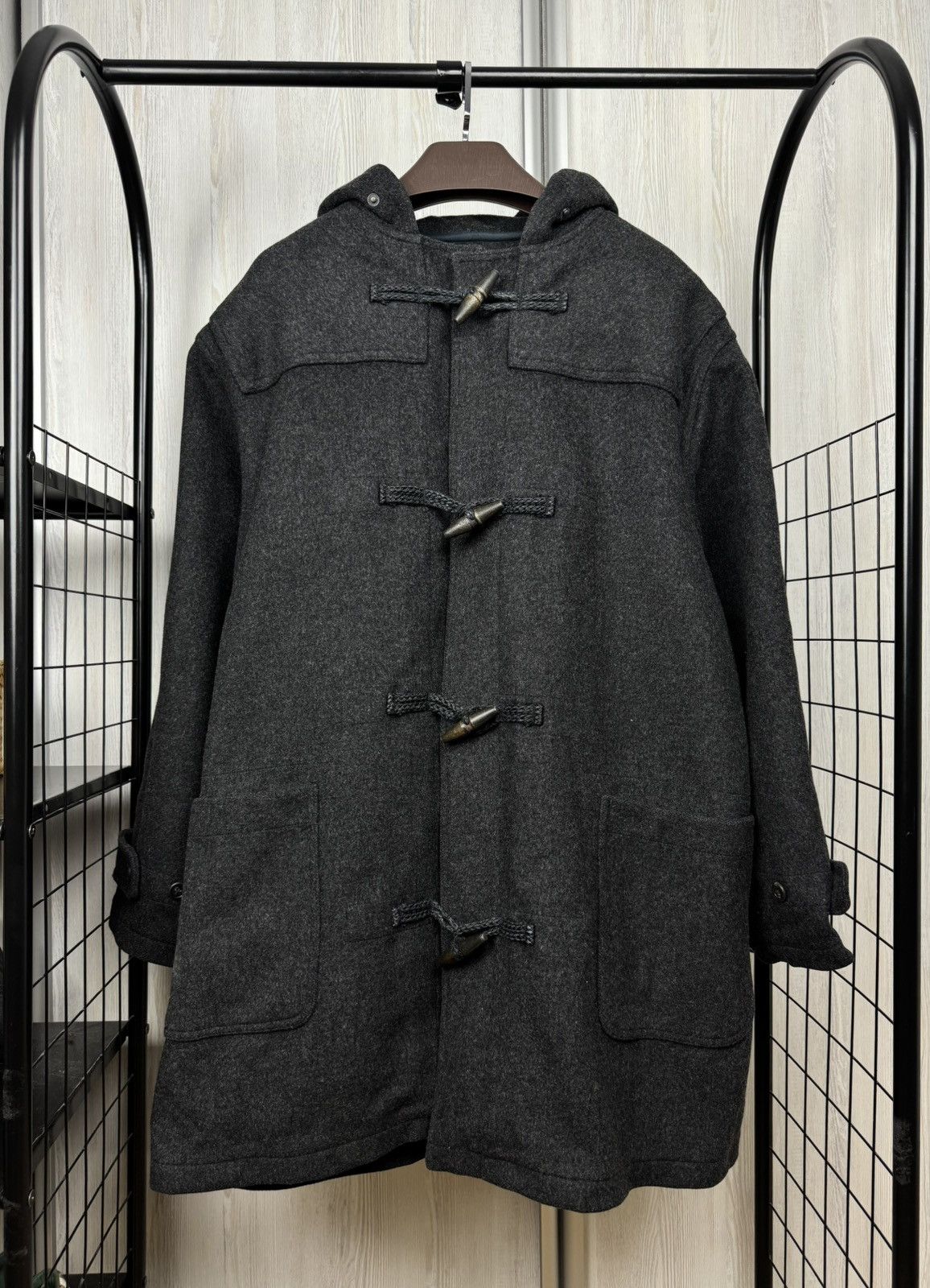Polo Ralph Lauren Double-Faced wool grey vintage duffle coat