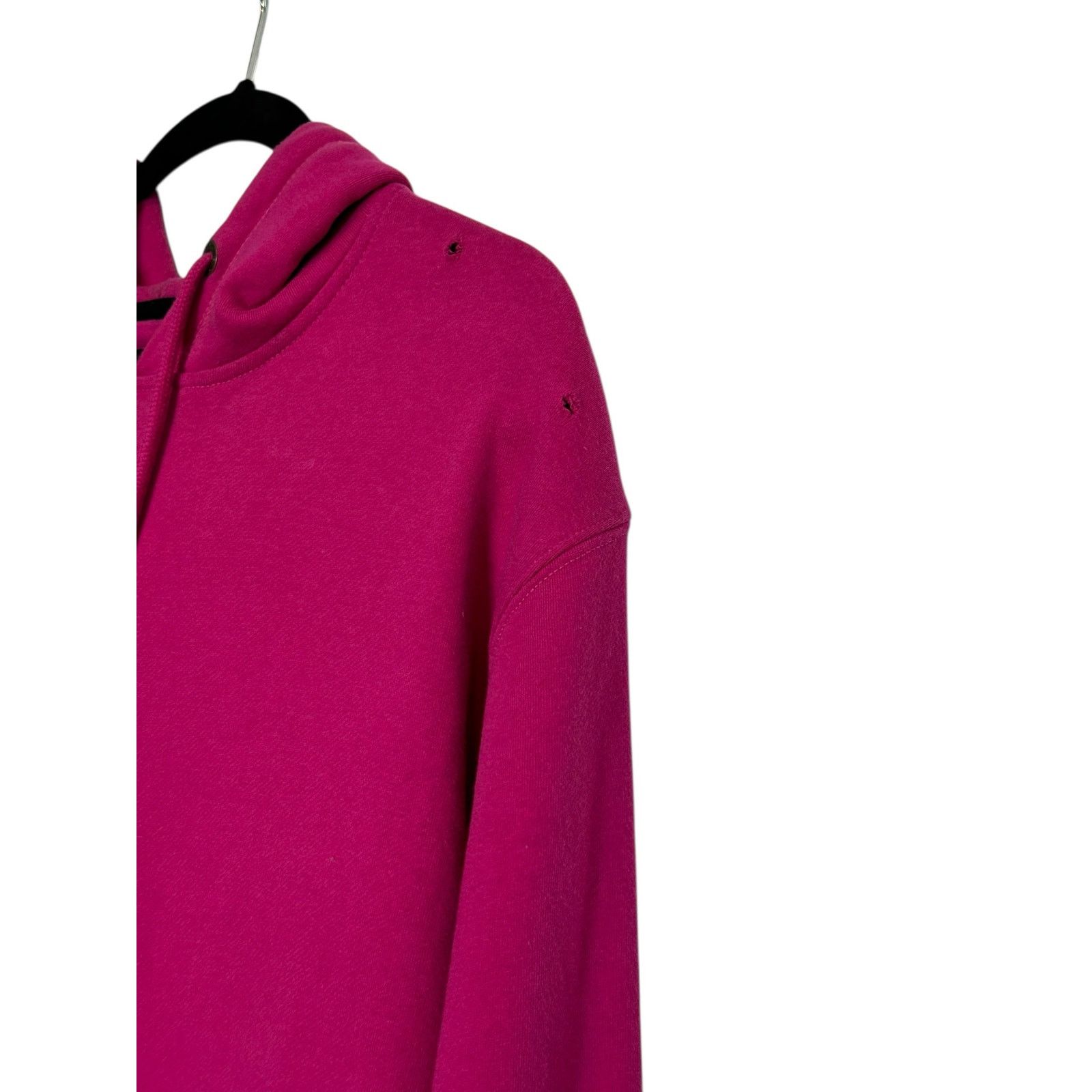 10 Deep 10Deep fuchsia distressed hoodie sweatshirt size X Large Size US XL / EU 56 / 4 - 10 Thumbnail