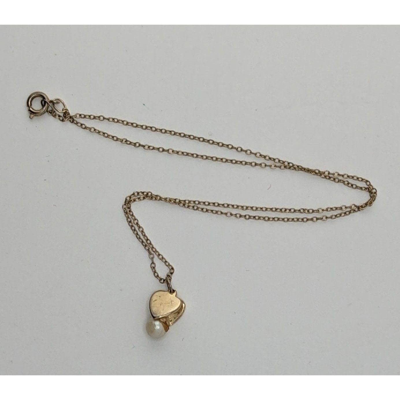 Other Vintage Romantic Minimalist Gold Tone Heart Pendant Necklace Size ONE SIZE - 5 Thumbnail