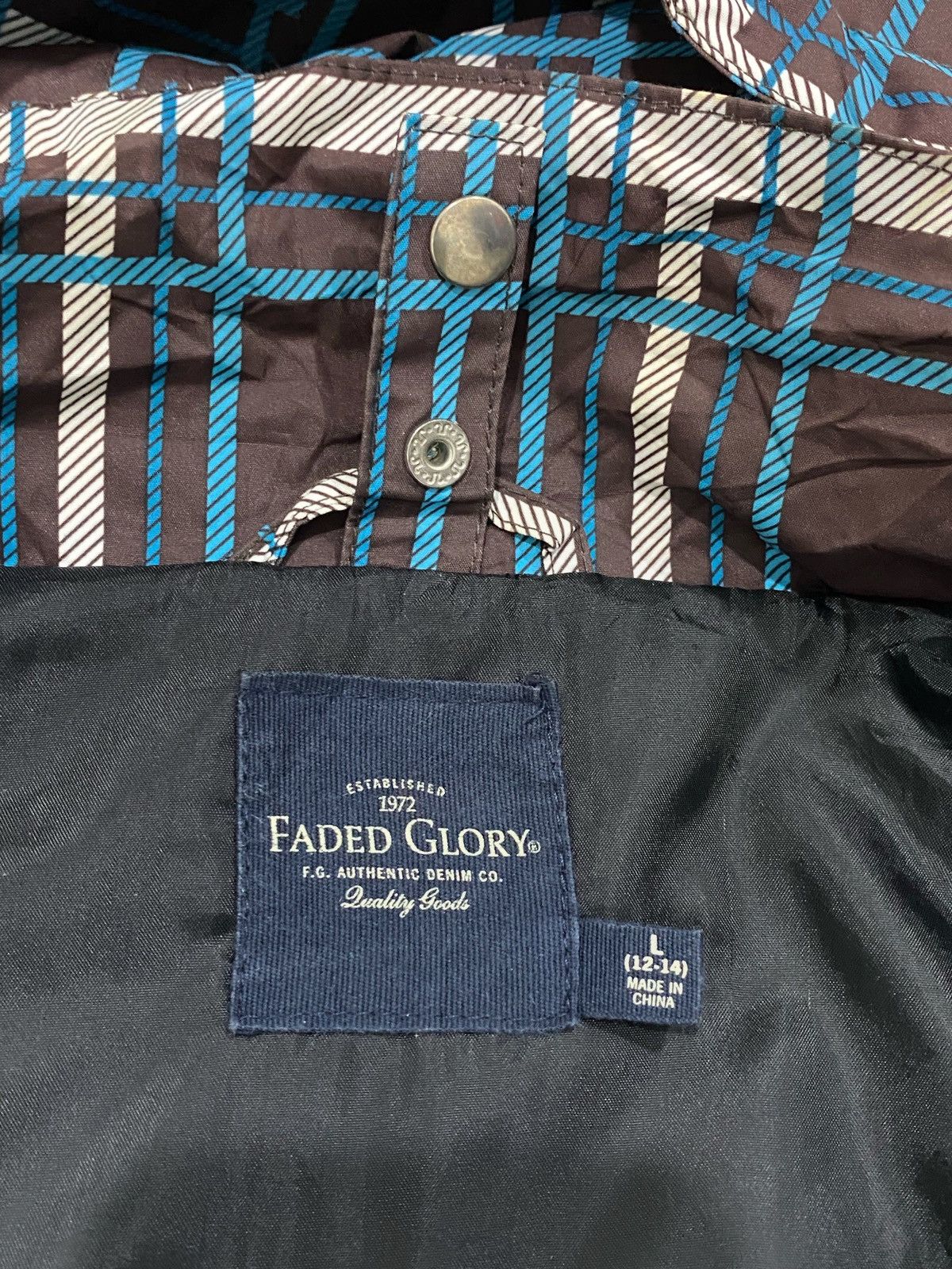 Faded Glory × Japanese Brand Faded Glory Double zipper Talon Hoodie Jacket Size US L / EU 52-54 / 3 - 5 Thumbnail