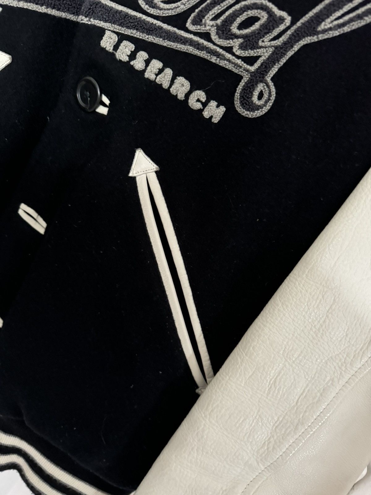 General Research AW2001 General Research Wool and Leather Varsity Jacket Size US M / EU 48-50 / 2 - 3 Thumbnail