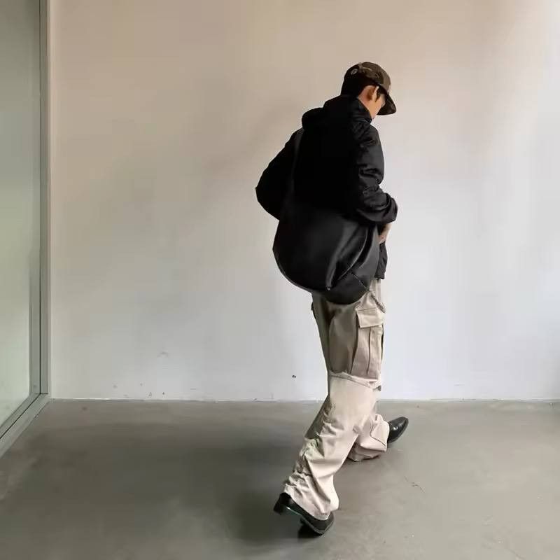 Japanese Brand × Vintage large spacious shoulder bag in faux leather Size ONE SIZE - 3 Thumbnail