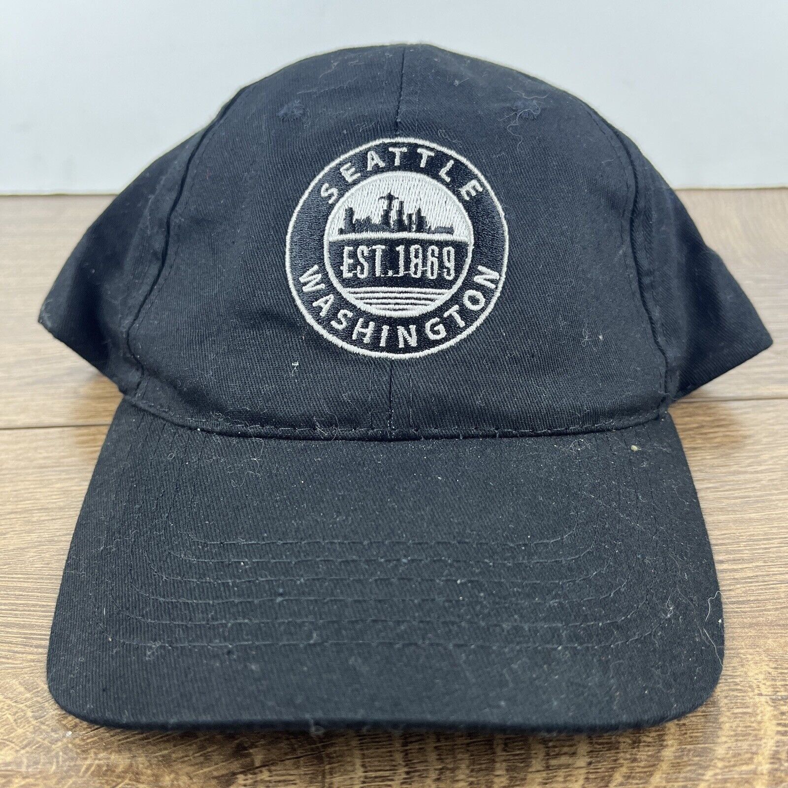 Other Seattle Washington Hat Seattle Black Hat Adjustable Adult Si Size ONE SIZE - 3 Thumbnail