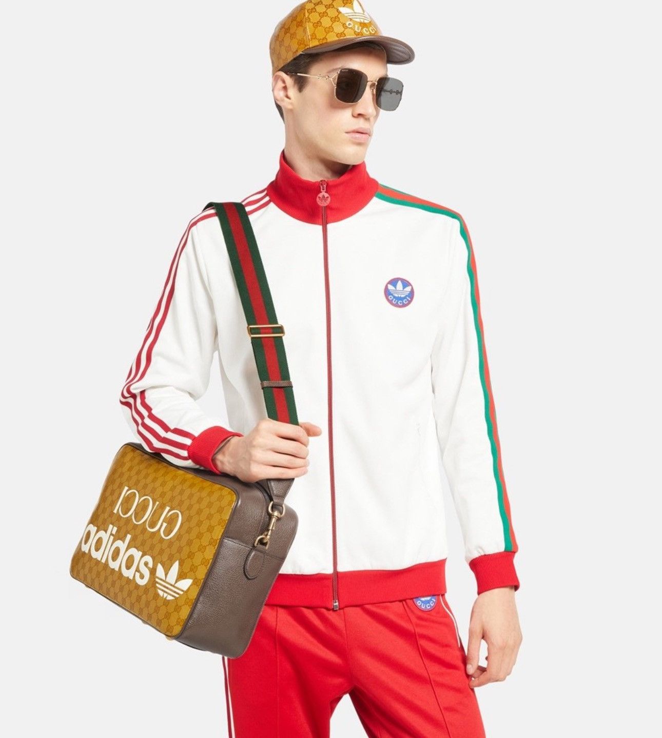 Adidas × Gucci Adidas x Gucci leather shoulder bag Size ONE SIZE - 5 Thumbnail