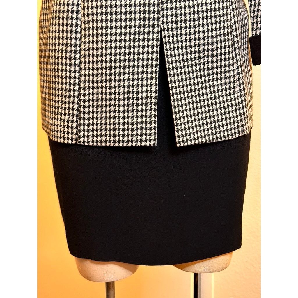 Other Vintage Houndstooth Dress from Positive Attitude Size M / US 6-8 / IT 42-44 - 4 Thumbnail