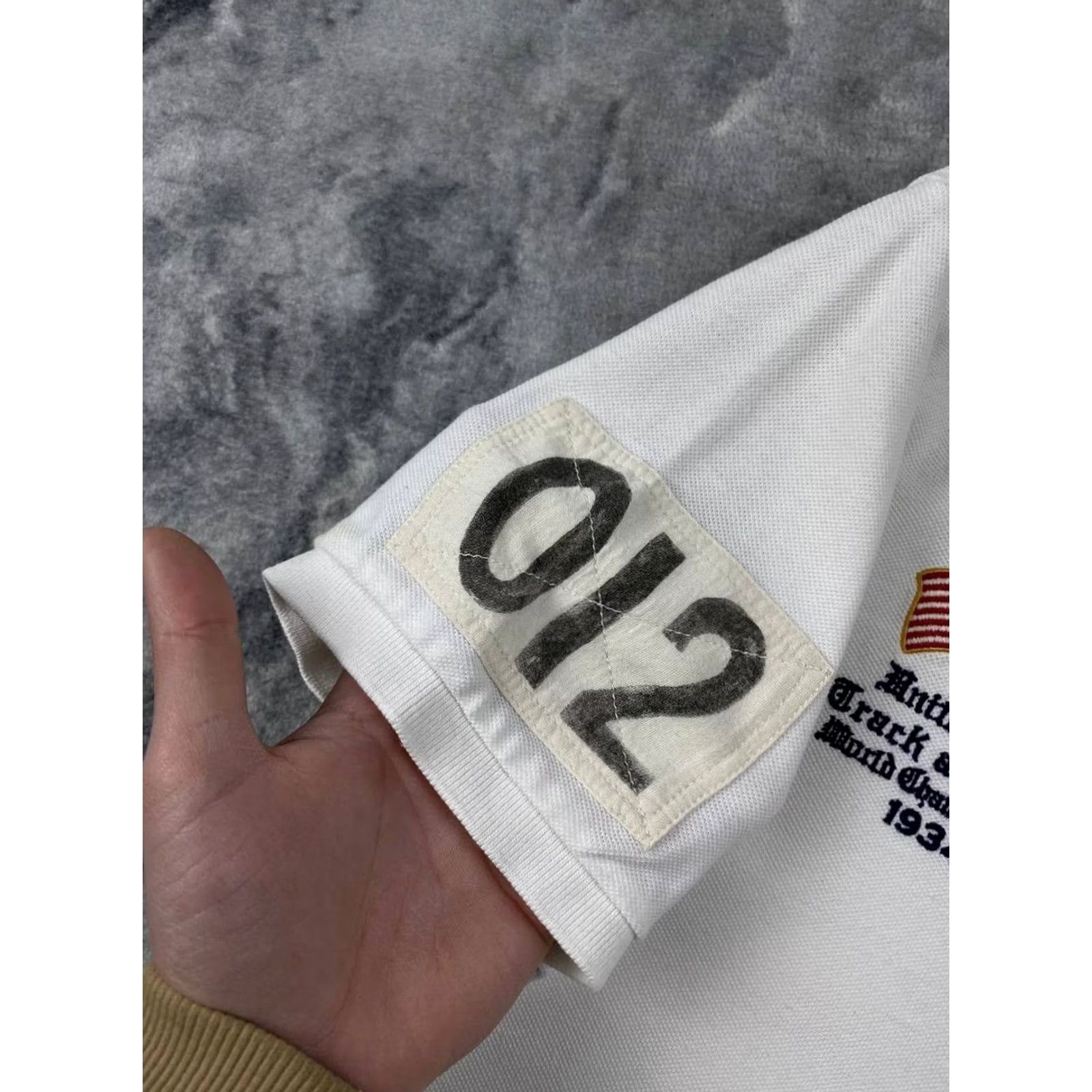 Polo Ralph Lauren VINTAGE Polo Ralph Lauren Shirt L White Big Logo Britain Polo Men Size US L / EU 52-54 / 3 - 7 Thumbnail