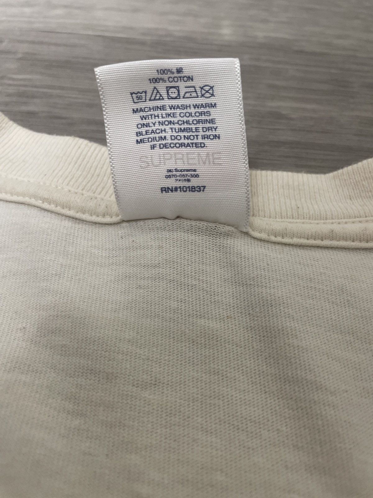 Supreme Supreme natural crest tee Size US M / EU 48-50 / 2 - 3 Thumbnail