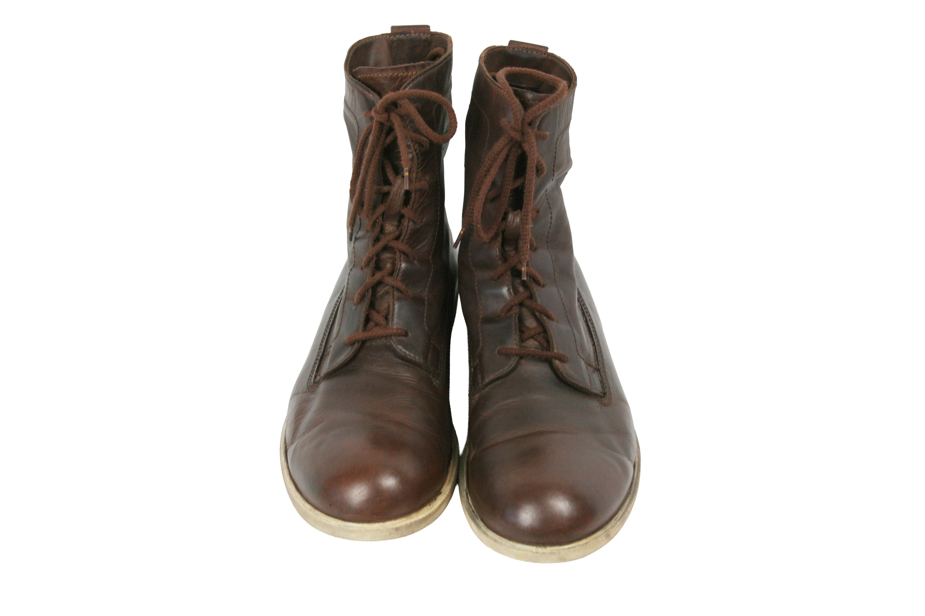 Dirk Bikkembergs 00S Military Combat Leather Boots Vintage Size US 10 / EU 43 - 9 Thumbnail