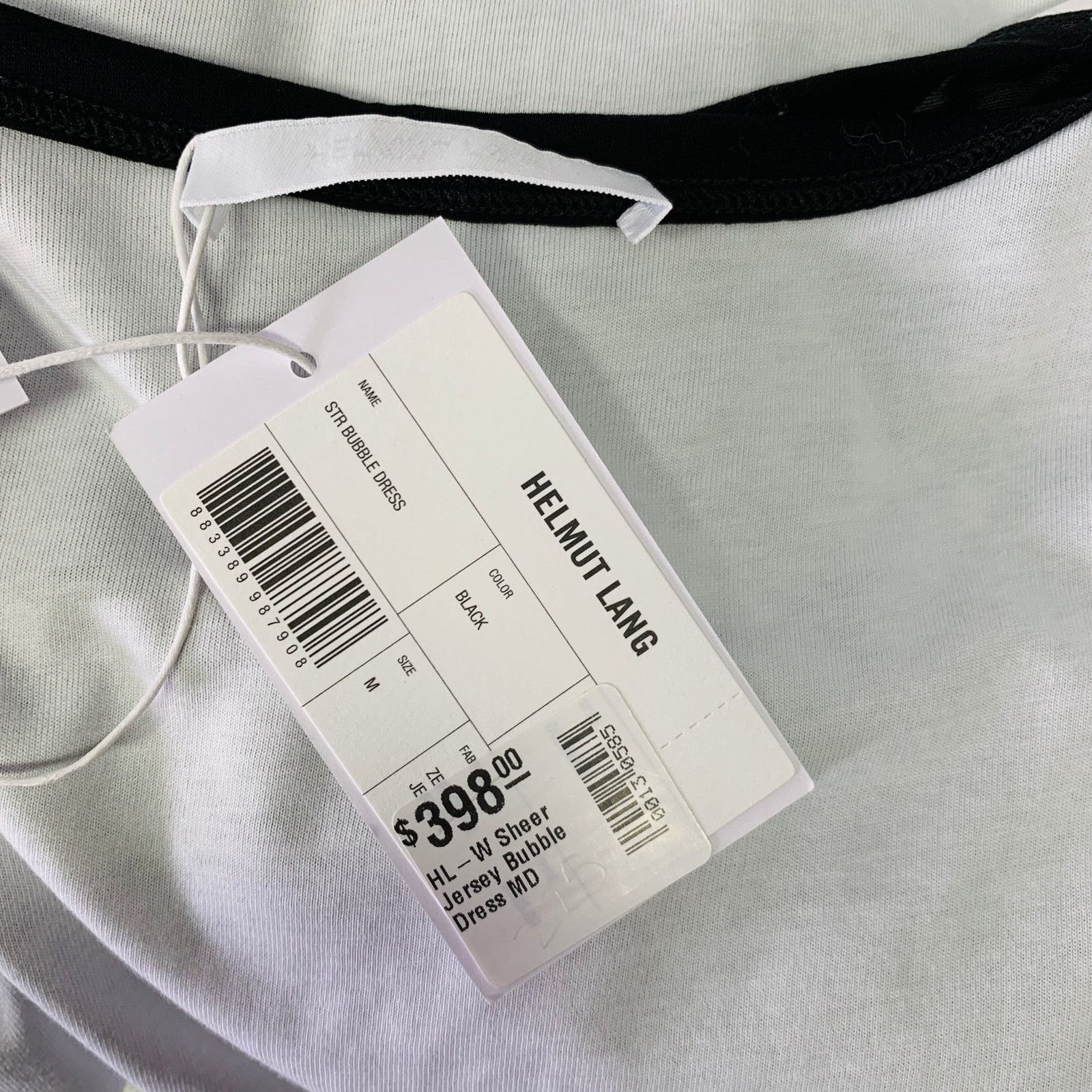 Helmut Lang Size M Black White Cotton Layered Bubble Hem Dress Size M / US 6-8 / IT 42-44 - 5 Thumbnail