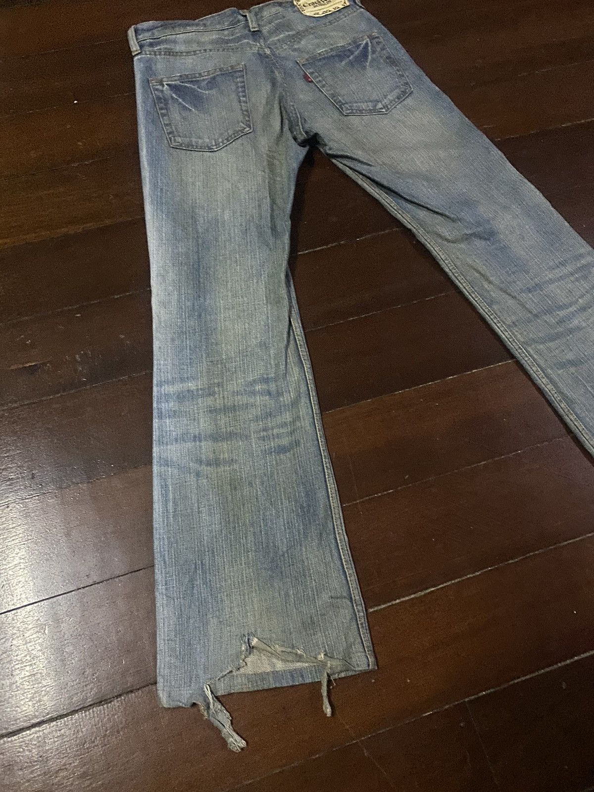 Edwin × Vintage Fire Vintage BOBSON CRACK WASH Dirty Vintage Mud Wash Jeans Size US 32 / EU 48 - 10 Thumbnail
