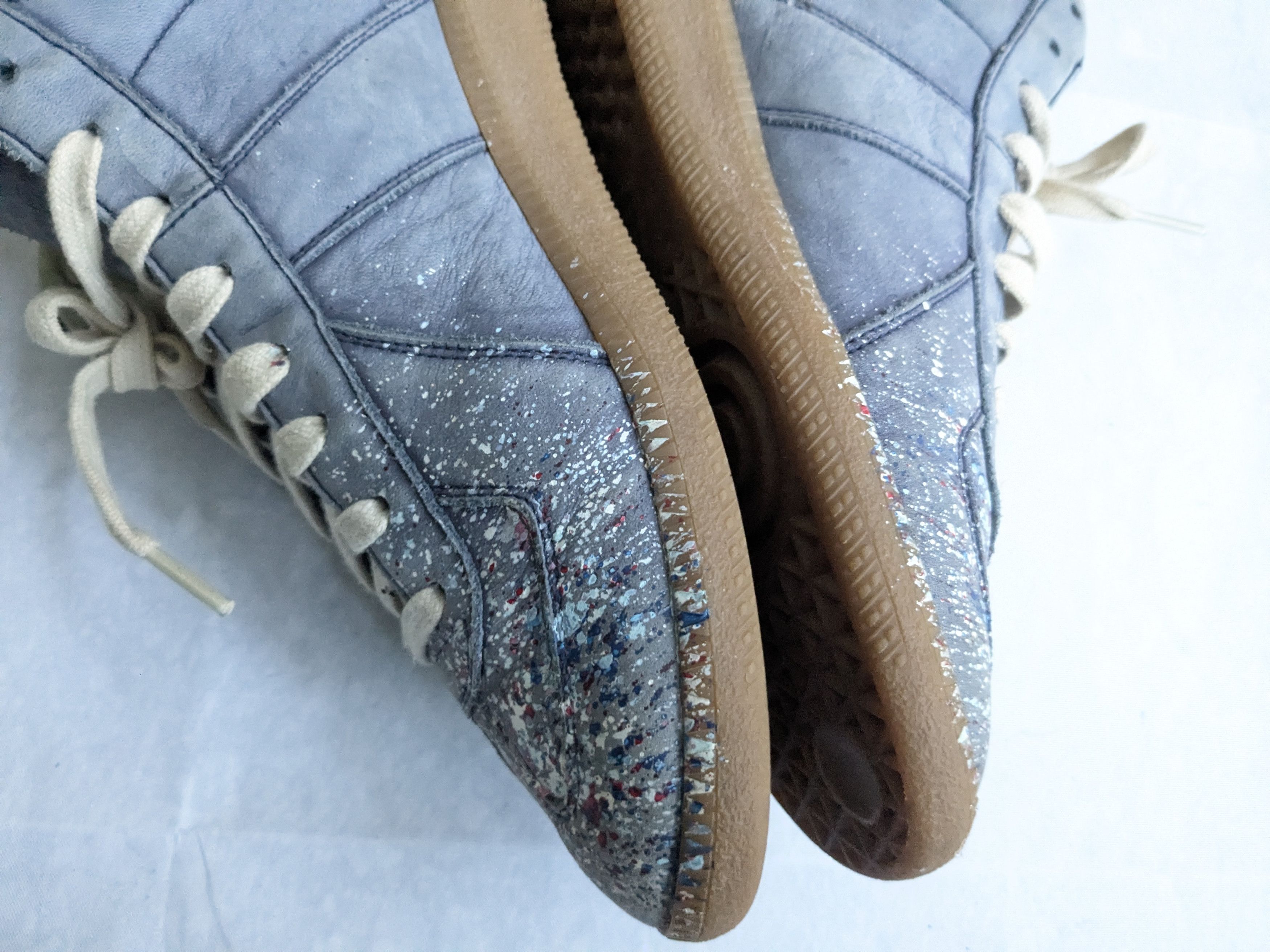 Maison Margiela Maison Margiela Replica GAT Paint Splatter Blue 9 42 High Size US 9 / EU 42 - 8 Thumbnail