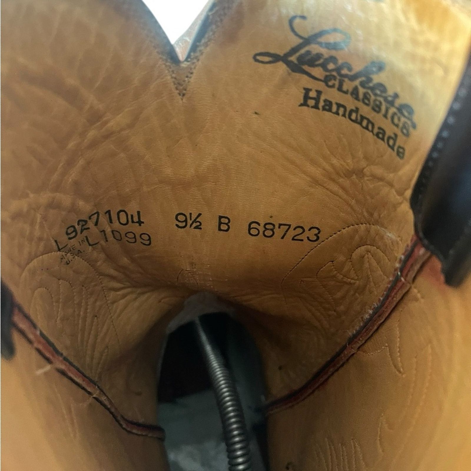 Lucchese Lucchese Seville Men's Cowboy Western Goat Skin Boots, 9.5B Size US 9.5 / EU 42-43 - 9 Thumbnail