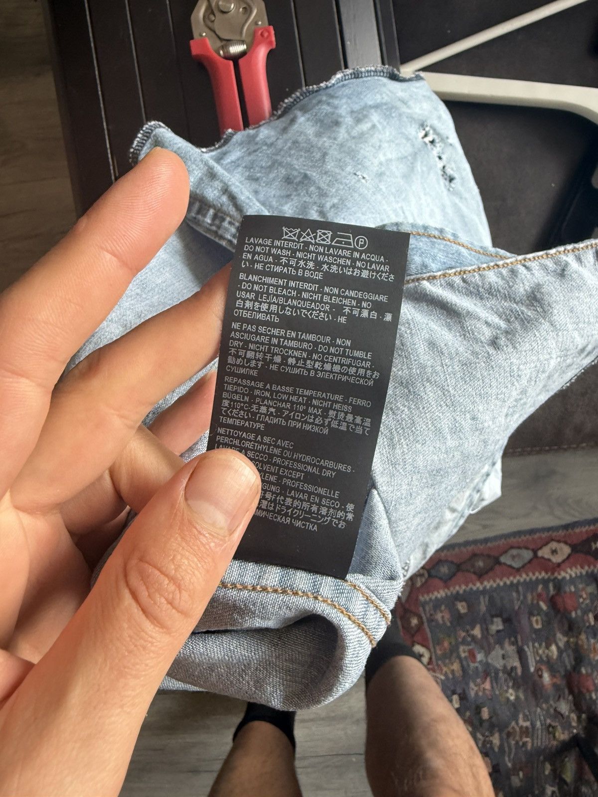 Saint Laurent Paris Distressed Western Denim Shirt Size US S / EU 44-46 / 1 - 15 Thumbnail